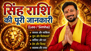 सिंह राशि (Leo / Simha) – स्वभाव, गुण और सम्पूर्ण जानकारी